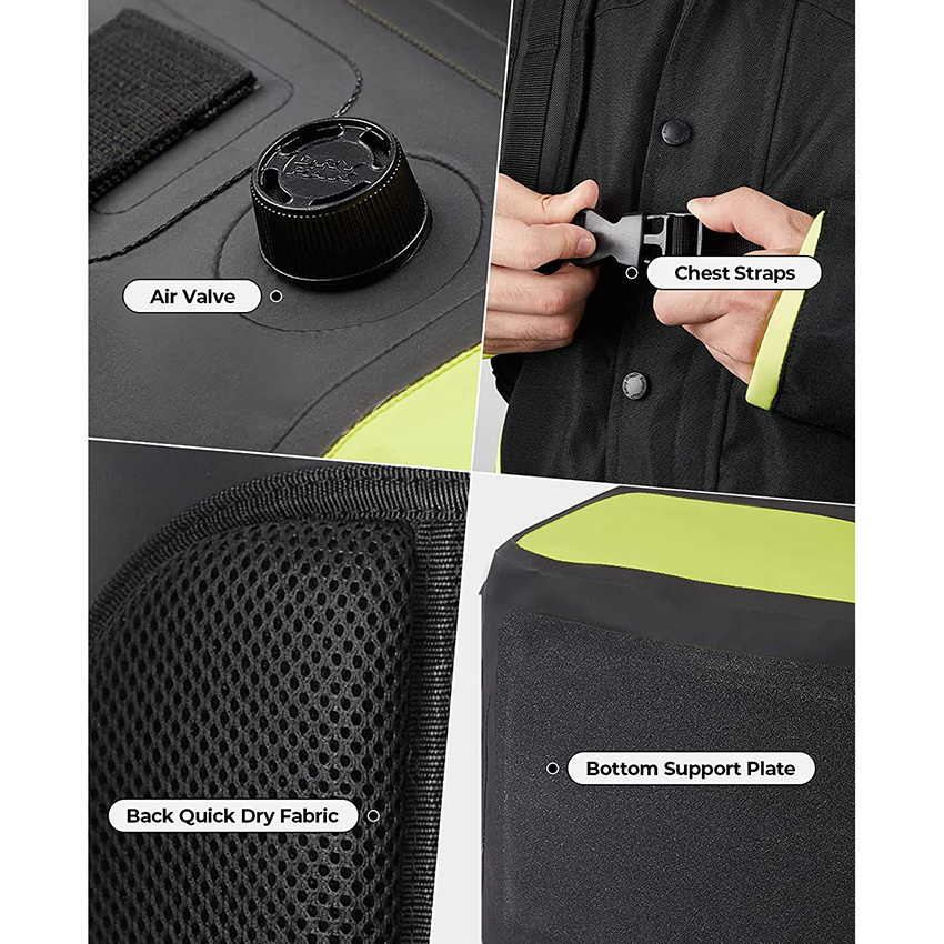 35L wasserdichter Motorradrucksack mit Befestigungsgurten Motorrad-Trockentasche