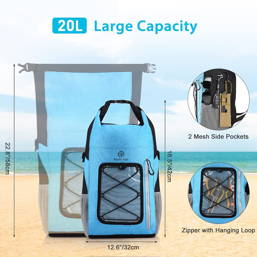 20L Ultralight Kayak Roll Top Drybags Floating Large Dry Sacks Marine Set mit Tasche für River Boating Camping Surfing Boat Dry Bag