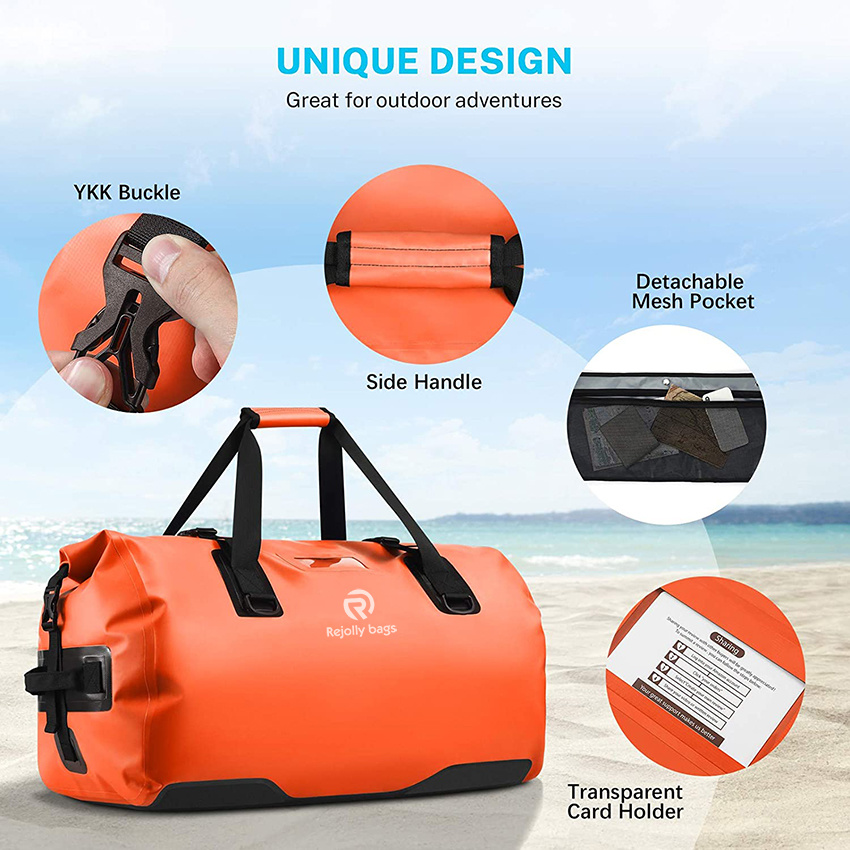 Große wasserdichte Duffle Travel Dry Duffel Bag Strapazierfähige Tasche mit strapazierfähigen Riemen und Griffen für Kajakfahren, Paddleboarding, Bootfahren, Rafting, Angeln