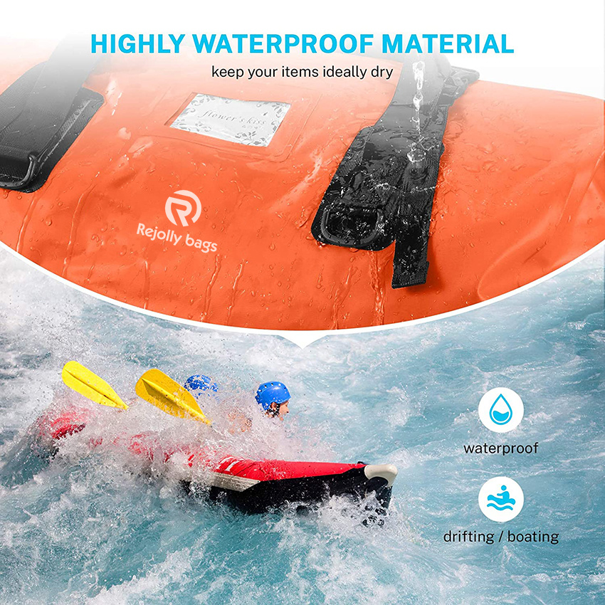 Große wasserdichte Duffle Travel Dry Duffel Bag Strapazierfähige Tasche mit strapazierfähigen Riemen und Griffen für Kajakfahren, Paddleboarding, Bootfahren, Rafting, Angeln
