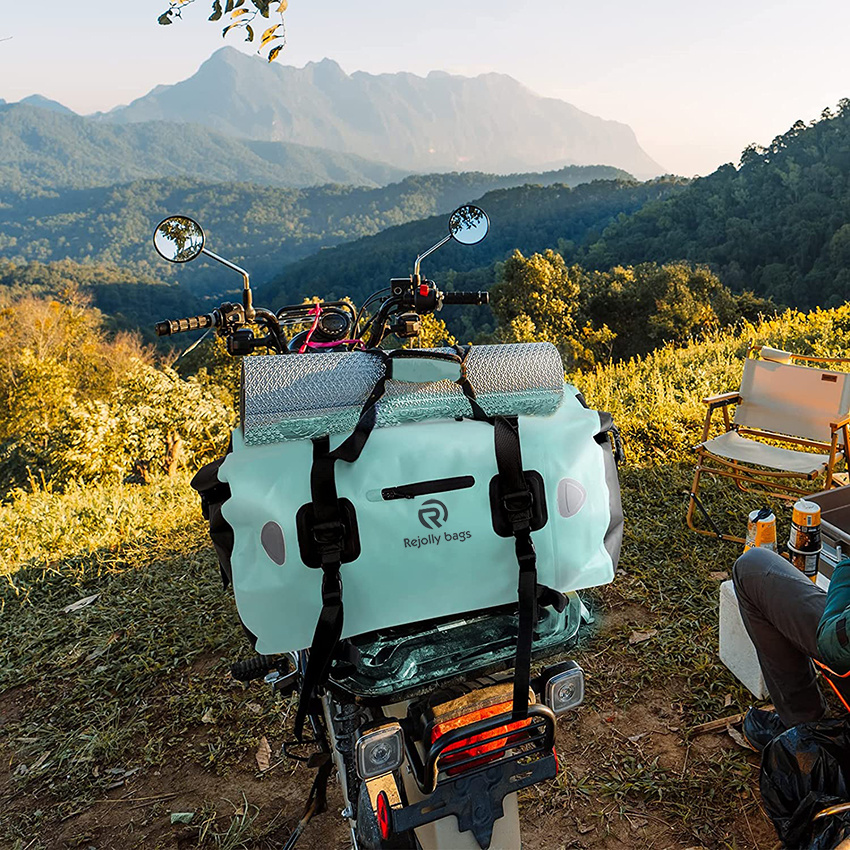 Wasserdichte Motorrad-Rolltasche mit schnell befestigten Riemen für Motorradfahren, Radfahren, Bootfahren, Kajak-Trockentasche