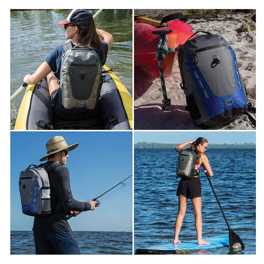 Водонепроницаемый рюкзак погружной плавучий прочный нейлон с покрытием из ТПУ сухой мешок для спорта на открытом воздухе