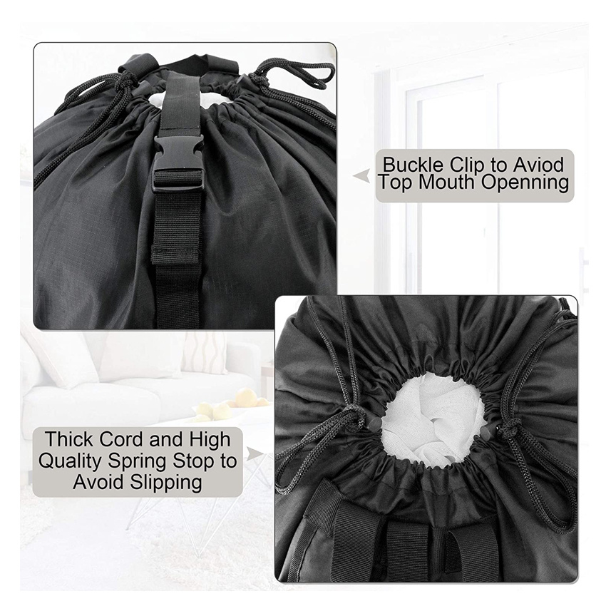 Travel Camp waschbare Tasche mit verstellbaren Schultergurten und Kordelzugverschluss, strapazierf&auml;higer W&auml;scherucksack