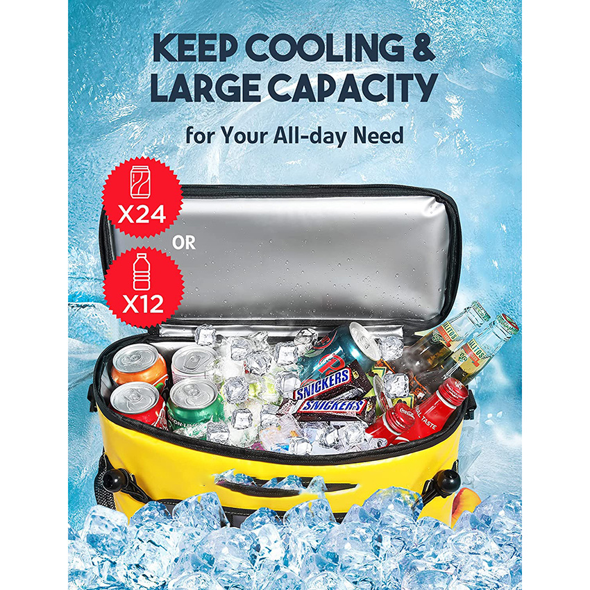 Kajak-K&uuml;hltasche, wasserdicht, R&uuml;ckenlehnenk&uuml;hler, Rasenstuhl, Zubeh&ouml;r, tragbare Eistruhe, Reisen, Mittagessen, Str&auml;nde, Ausfl&uuml;ge