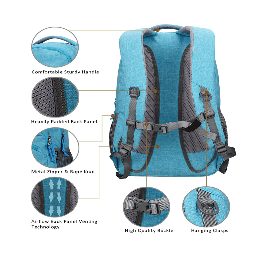 Neue 2021 Nylon B&uuml;ro Rucksack Wasserdichte Schultasche Gro&szlig;handel Laptop Taschen Freizeit Laptop Rucksack