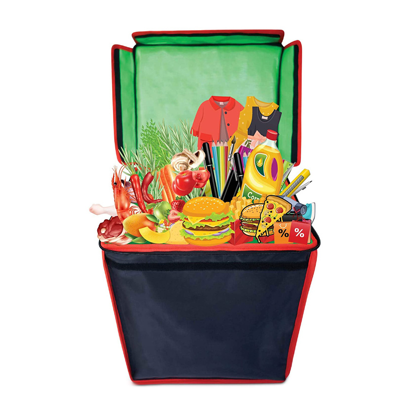 Food Delivery Bag Wasserdichte Pizzatasche Hot Cold Pack Lunch K&uuml;hltasche