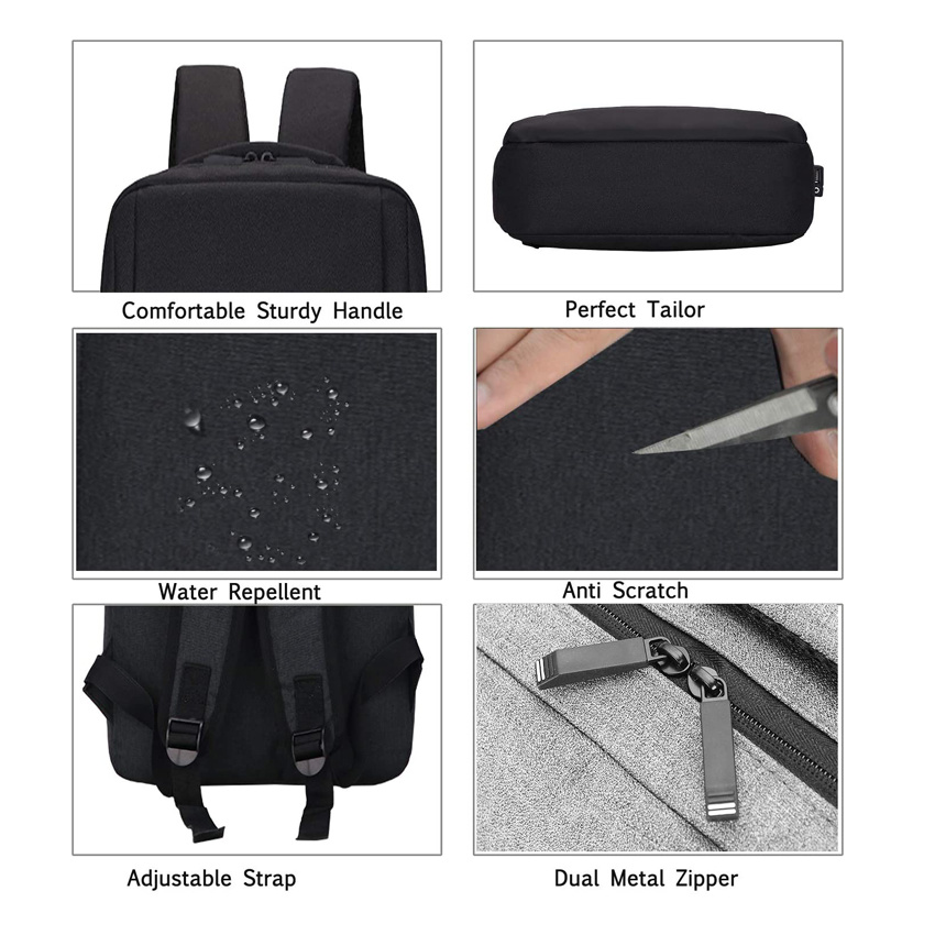 Laptop-Rucksack, schlanker Business-Computer-Rucksack mit USB-Ladeanschluss f&uuml;r M&auml;nner und Frauen, College-Computer-Rucks&auml;cke, Reiserucksack