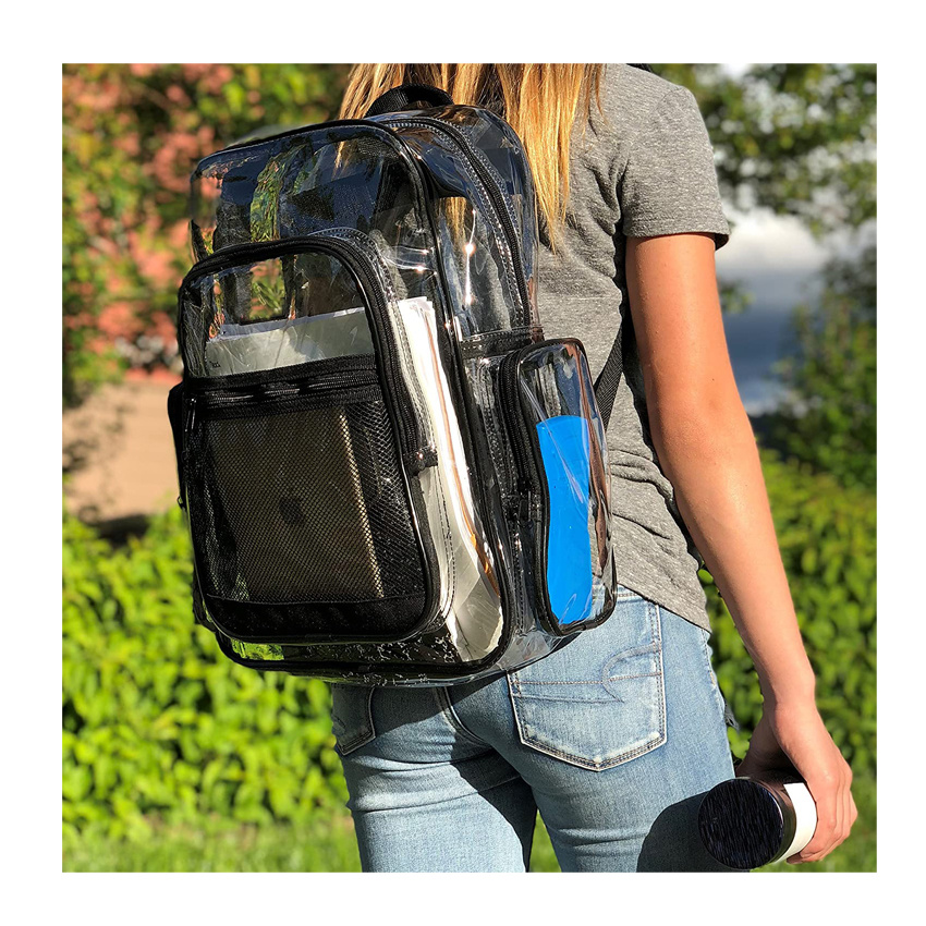 Klarer Schulrucksack Outdoor Daypack Schultasche Klarer Rucksack mit verstellbaren, gepolsterten Tr&auml;gern