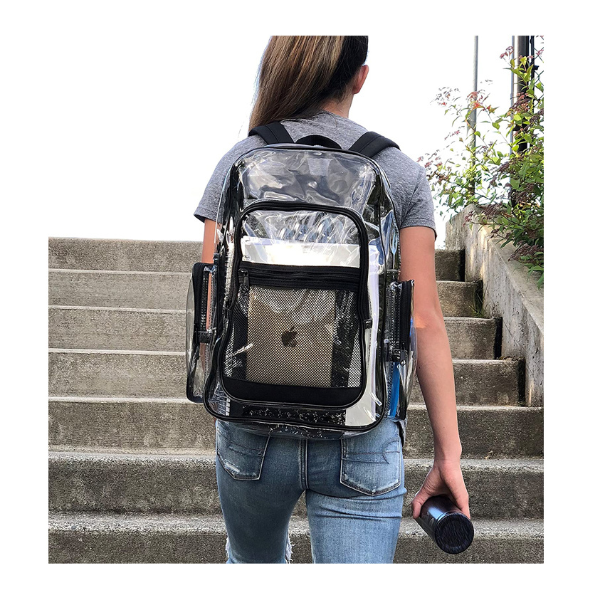 Klarer Schulrucksack Outdoor Daypack Schultasche Klarer Rucksack mit verstellbaren, gepolsterten Tr&auml;gern