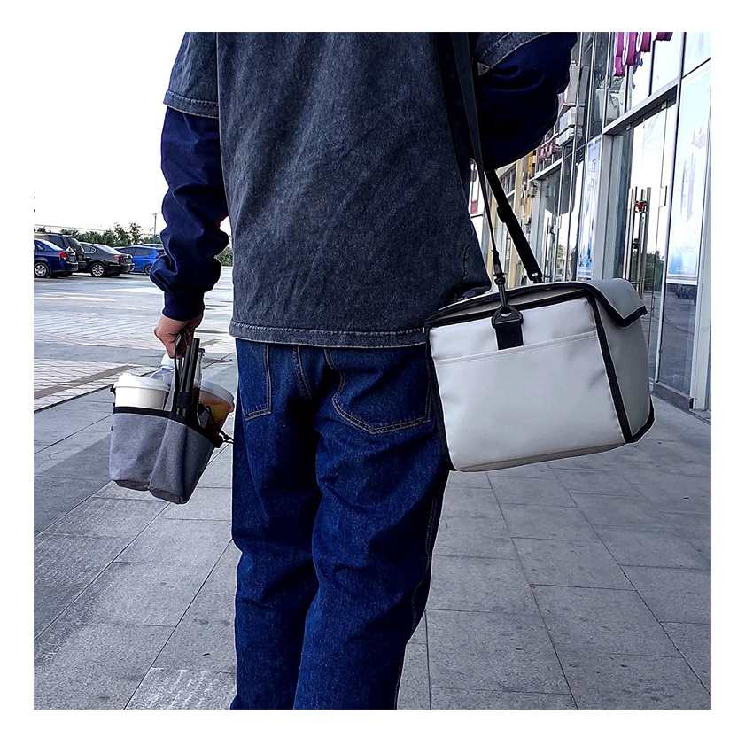 Isolierter Getr&auml;nketr&auml;ger, Lunchpaket, Picknickkorb, Eisk&uuml;hltasche, Strandtasche