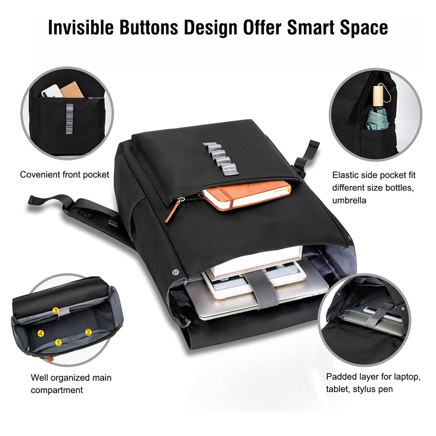 Fashion School Bookbag Vintage Business Work Pendler Rucksack f&uuml;r M&auml;nner Frauen