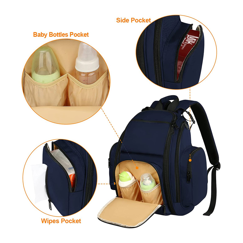 Gro&szlig;e Baby-Tragetasche Hochwertige wasserdichte Laptop-Windel-Rucksack-Mama-Tasche
