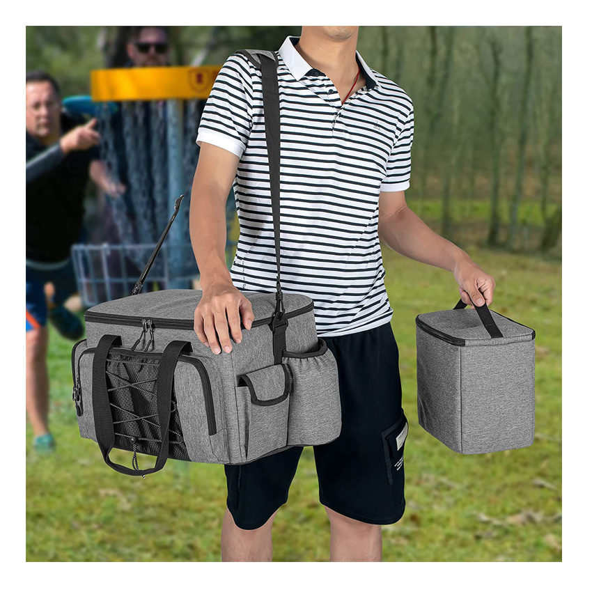 Disc Golf Tasche mit K&uuml;hltasche Outdoor Freizeit Reisetasche Frisbee Tasche Haustier Spielzeug