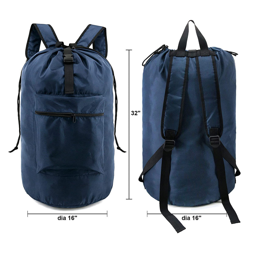 Travel Camp waschbare Tasche mit verstellbaren Schultergurten und Kordelzugverschluss, strapazierf&auml;higer W&auml;scherucksack