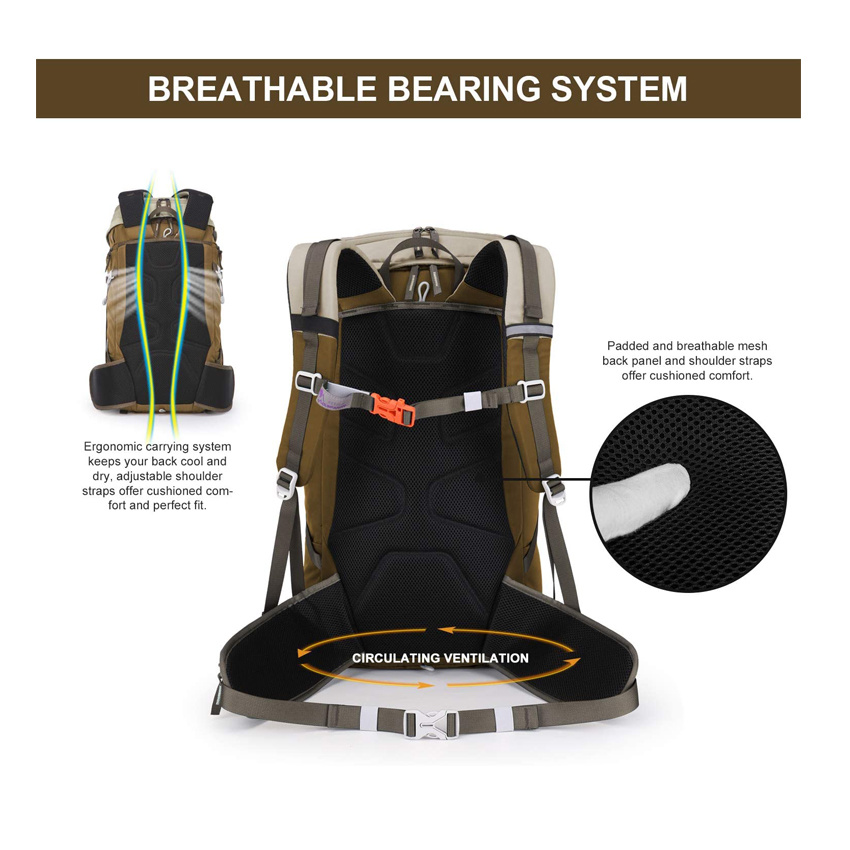 Reisegep&auml;cktasche Langlebiger wasserdichter Rucksack Outdoor Camping Bergsteigen Rucksack