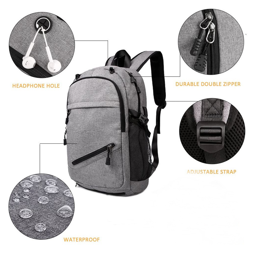 Basketball-Rucksack mit USB-Aufladung, Schultasche, leichter Tagesrucksack f&uuml;r Reisen, Wandern, Radfahren