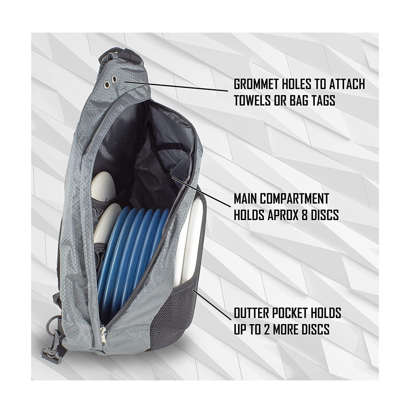 Multifunktionaler Frisbee-Golf-Rucksack f&uuml;r den Au&szlig;enbereich, tragbare Freizeit-Disc-Tasche