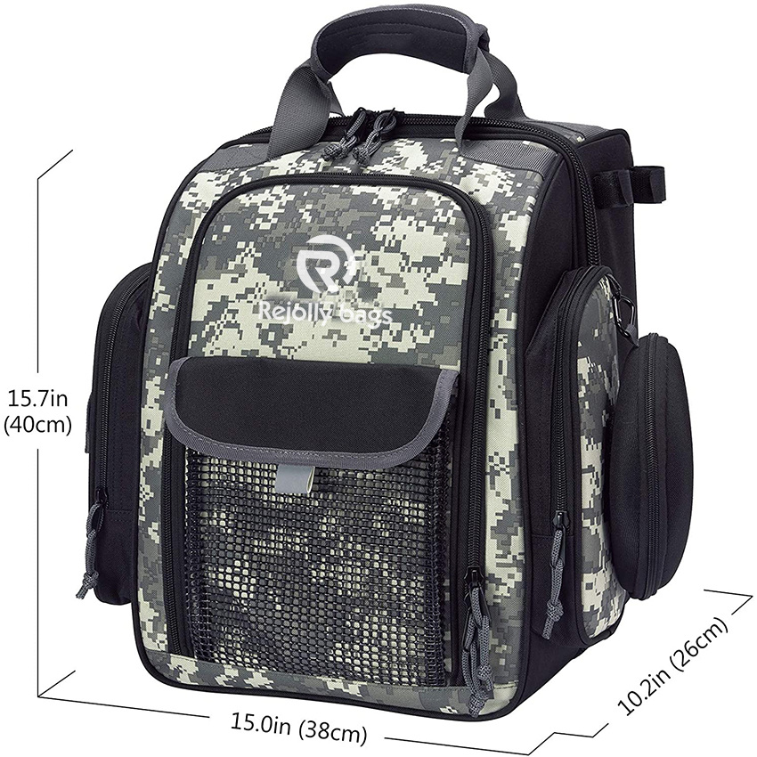 Wasserdichte Tasche mit Stangen-Wasserflaschenhalter f&uuml;r Outdoor Camping Wandern Angelausr&uuml;stung Tasche