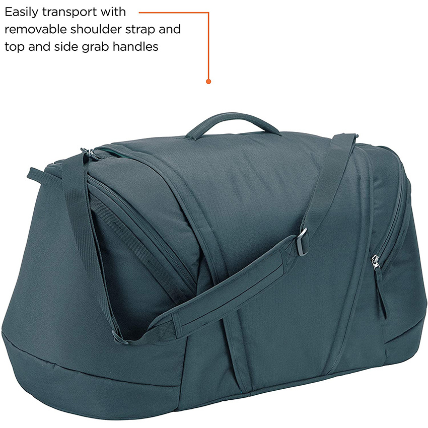 Вместительная дорожная сумка для лыж и сноуборда туда и обратно