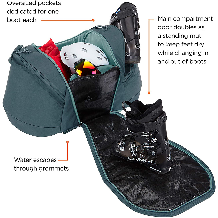 Вместительная дорожная сумка для лыж и сноуборда туда и обратно