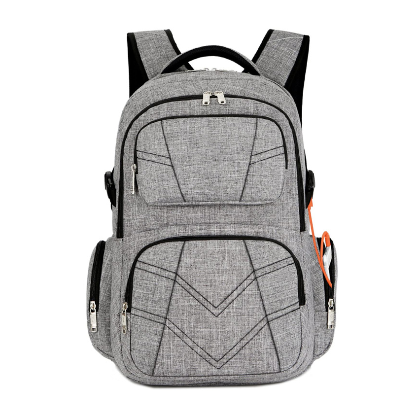 Laptop-Rucksack mit USB-Ladeanschluss, wasserabweisender Rucksack f&uuml;r Gesch&auml;ftsreisen, College-Schulrucks&auml;cke