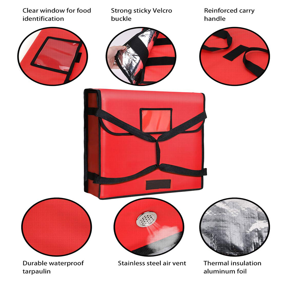 Mode-Strandtaschen, isolierte Lunch-Taschen, Lebensmittel-Liefertasche, Eis-K&uuml;hltaschen