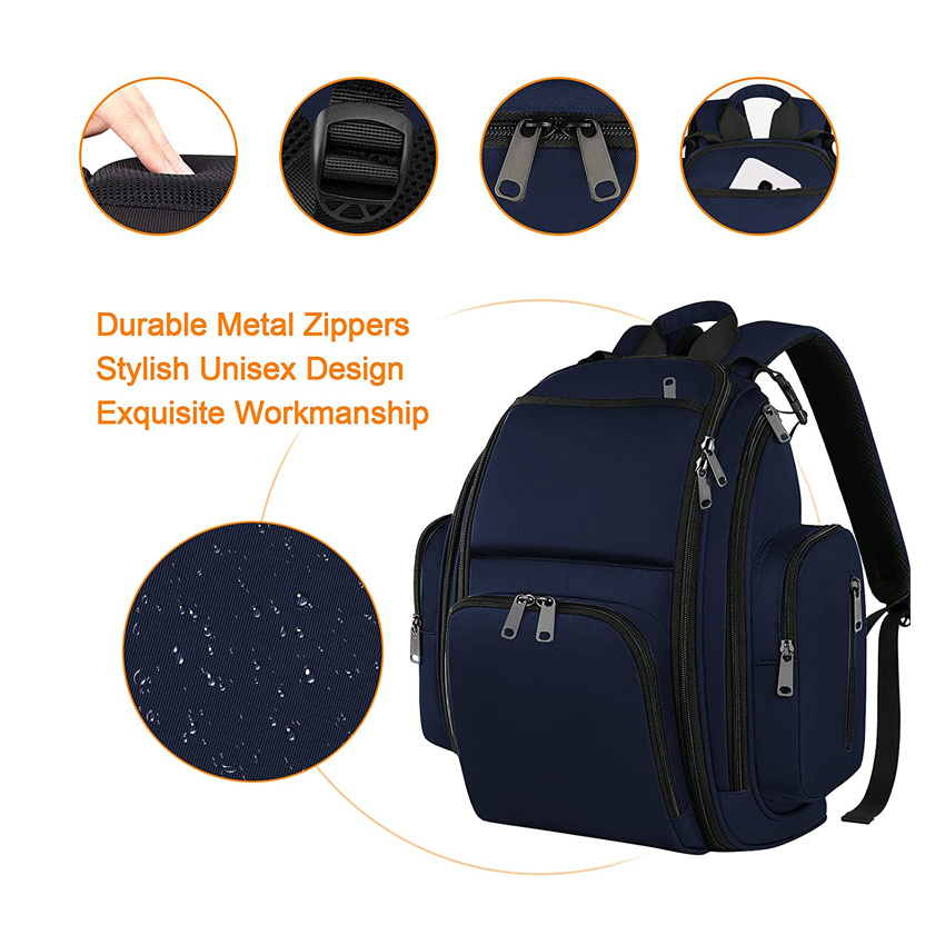Gro&szlig;e Baby-Tragetasche Hochwertige wasserdichte Laptop-Windel-Rucksack-Mama-Tasche