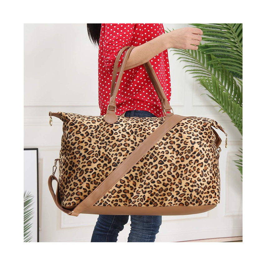 Leopard Reisegep&auml;cktasche Gro&szlig;e Seesack Damen Taschen Mode Damen Handtaschen