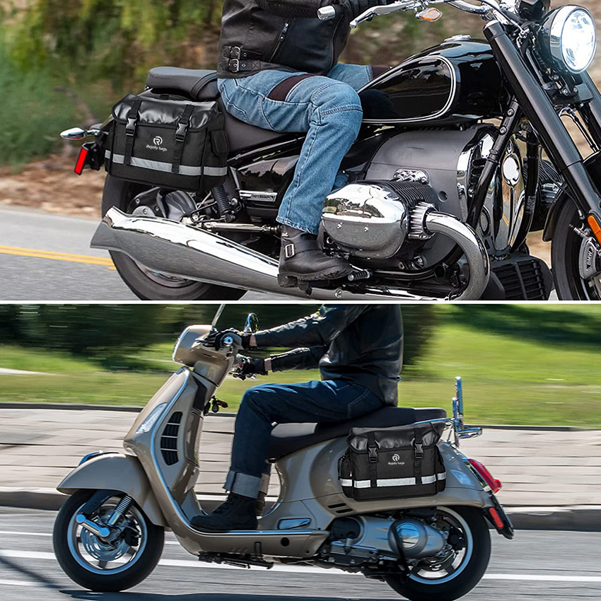 Мотоциклетное седло Среднего размера мотоциклетные боковые кофры Кофры для скутера мотоциклетные сумки