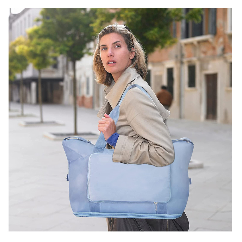 Складная сумка Weekender Travel Carry On Duffel Bag Водонепроницаемая пляжная сумка с сухим мокрым карманом