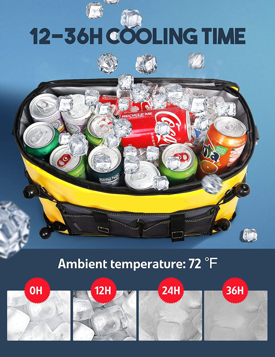 Kajak-K&uuml;hltasche, wasserdicht, R&uuml;ckenlehnenk&uuml;hler, Rasenstuhl, Zubeh&ouml;r, tragbare Eistruhe, Reisen, Mittagessen, Str&auml;nde, Ausfl&uuml;ge