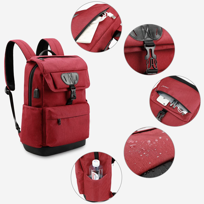 Leichte, schlanke Business-Laptop-Rucks&auml;cke, wasserabweisende Laptop-Reisetasche, College-Studenten, Notebook-Computer, Tagesrucksack