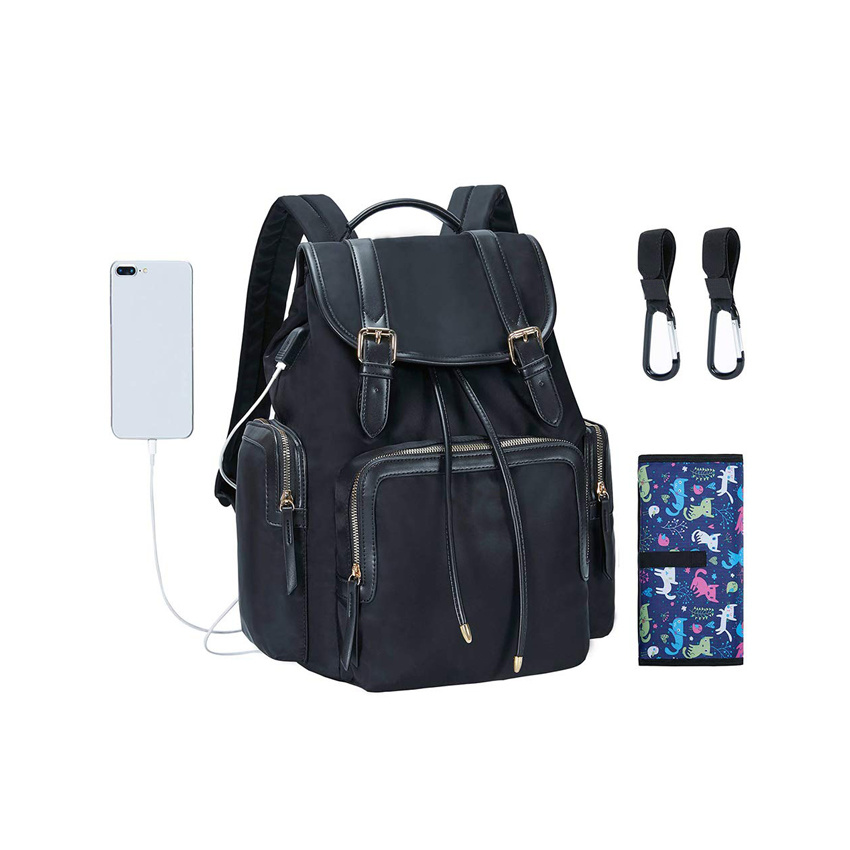 Baby-Tasche Wickelrucksack Gro&szlig;e Kapazit&auml;t Mutterschaft Multifunktions-Reisewindeltasche