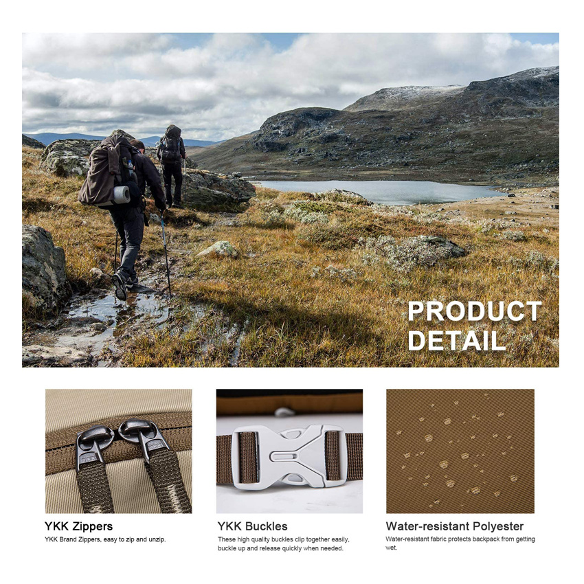 Reisegep&auml;cktasche Langlebiger wasserdichter Rucksack Outdoor Camping Bergsteigen Rucksack