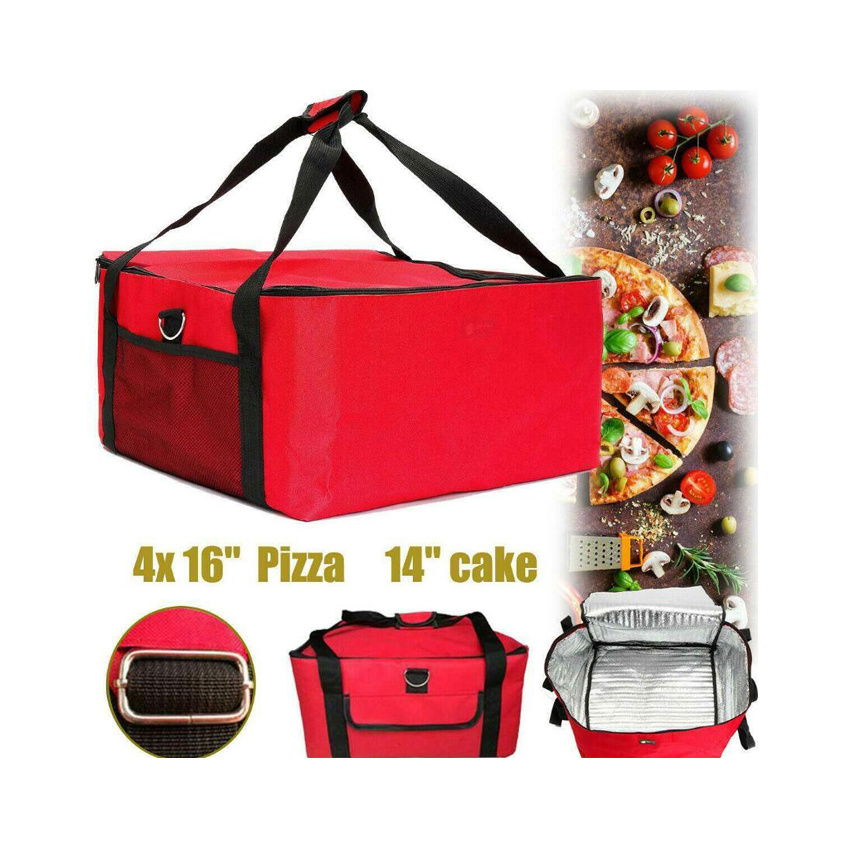Isolierte Lebensmittel-Liefertasche Eis-K&uuml;hltasche Gro&szlig;e Kapazit&auml;t Tragbare Pizza-Tasche Lebensmittel-Liefertasche