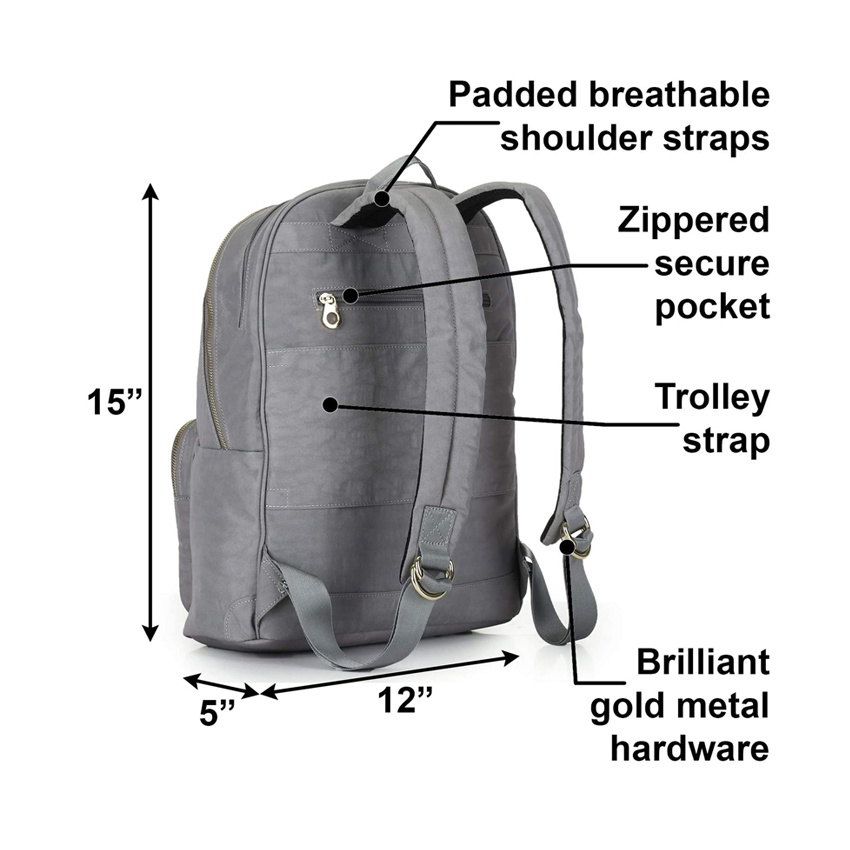 Mode Gro&szlig;handel Rucks&auml;cke Reine Farbe College Schultaschen Nylon Weicher Hochleistungs-Laptop-Rucksack