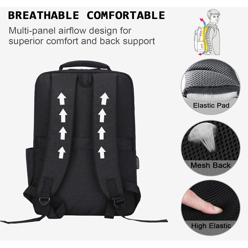 Laptop-Rucksack, schlanker Business-Computer-Rucksack mit USB-Ladeanschluss f&uuml;r M&auml;nner und Frauen, College-Computer-Rucks&auml;cke, Reiserucksack
