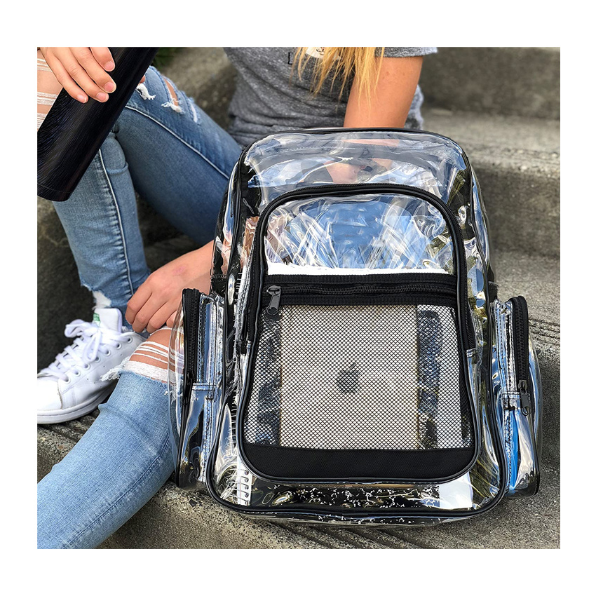Klarer Schulrucksack Outdoor Daypack Schultasche Klarer Rucksack mit verstellbaren, gepolsterten Tr&auml;gern