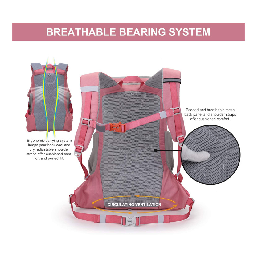 Frau Fahrrad Zubeh&ouml;r Taschen Mode und langlebig Outdoor Reisetasche Rosa Wanderrucksack