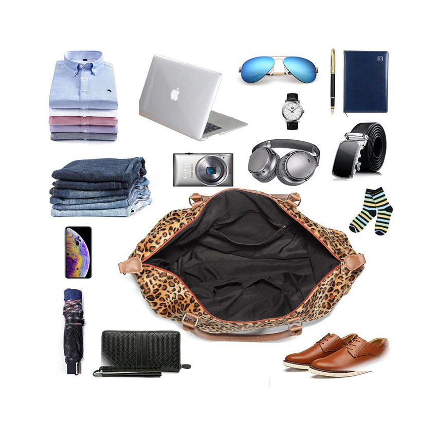 Leopard Reisegep&auml;cktasche Gro&szlig;e Seesack Damen Taschen Mode Damen Handtaschen