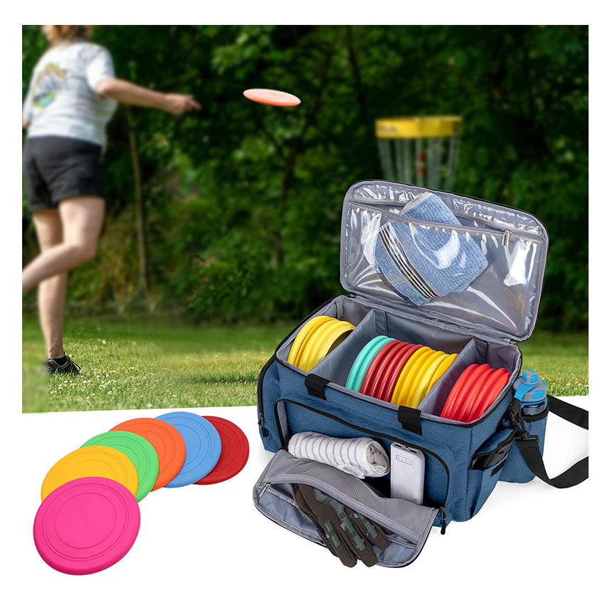Tragbare Disc-Golftasche Eisk&uuml;hltasche Leichte Frisbee-Tasche Faltbare Hunde-Frisbee-Tasche