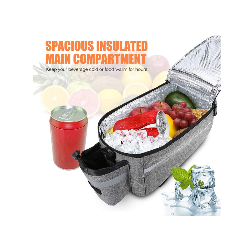 Fahrrad-K&uuml;hltasche f&uuml;r kalte oder hei&szlig;e Gegenst&auml;nde Fahrrad-Gep&auml;cktr&auml;ger-Aufbewahrungskoffer Fahrrad-Gep&auml;cktasche