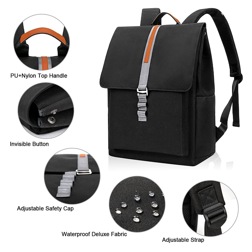 Fashion School Bookbag Vintage Business Work Pendler Rucksack f&uuml;r M&auml;nner Frauen