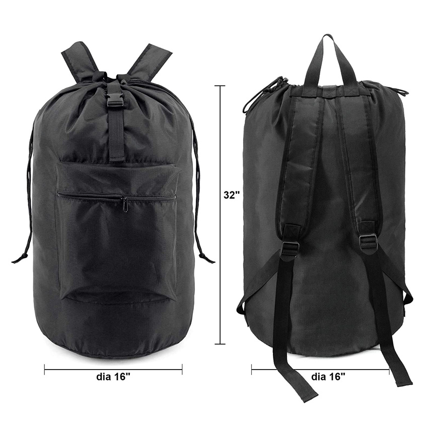 Travel Camp waschbare Tasche mit verstellbaren Schultergurten und Kordelzugverschluss, strapazierf&auml;higer W&auml;scherucksack