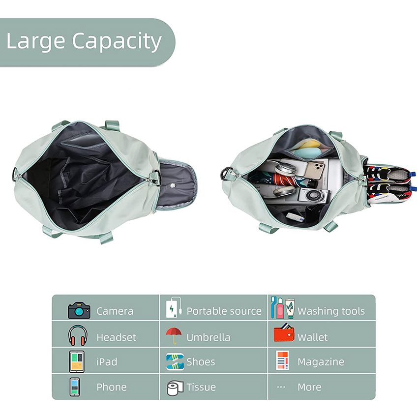 Fitness-Sporttasche mit Schuhf&auml;chern, wasserdicht, f&uuml;r Sport, Reisen, Yoga, Kurzurlaub, leichte Schwimmtasche