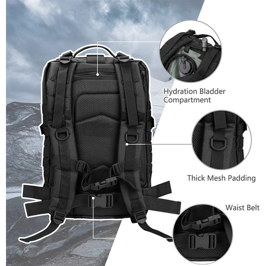 Тактический рюкзак Molle Assault Pack в стиле милитари, тактический рюкзак для кемпинга, сумка на 3 дня