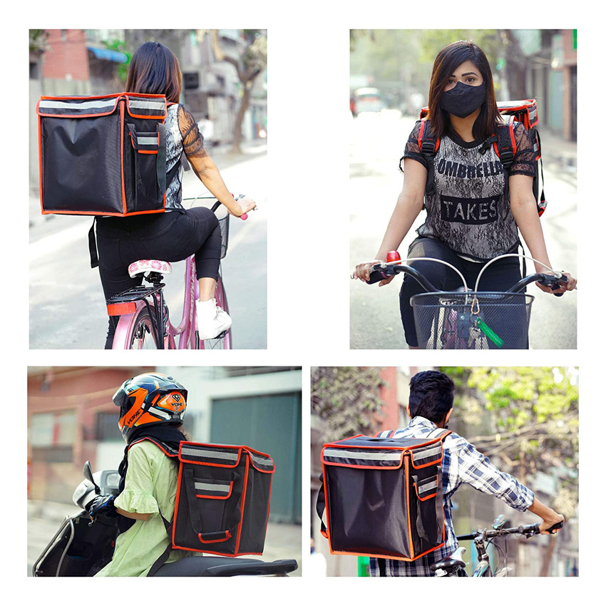 Food Delivery Bag Wasserdichte Pizzatasche Hot Cold Pack Lunch K&uuml;hltasche