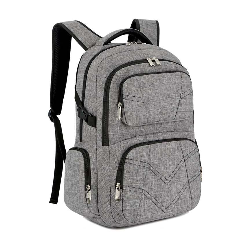 Laptop-Rucksack mit USB-Ladeanschluss, wasserabweisender Rucksack f&uuml;r Gesch&auml;ftsreisen, College-Schulrucks&auml;cke