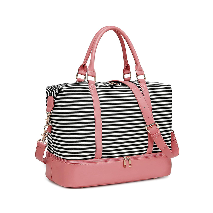 Damen Reisetasche mit Schuhfach Aufbewahrungstasche Gep&auml;cktaschen