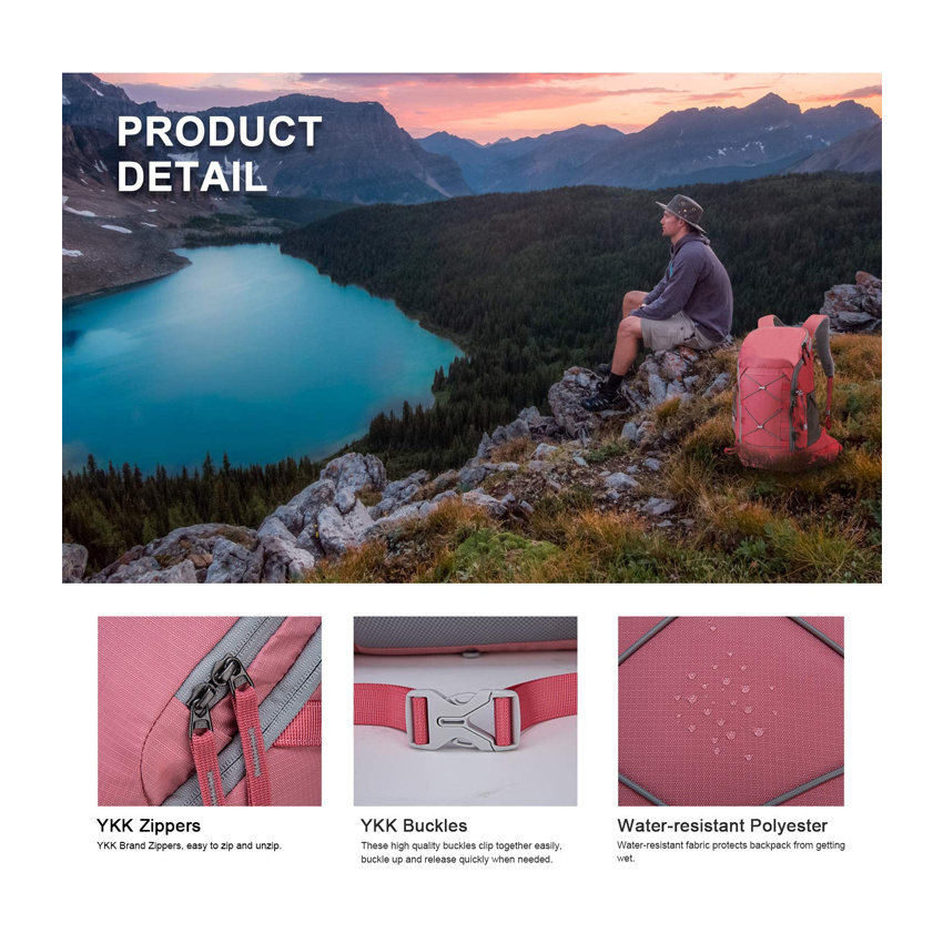 Frau Fahrrad Zubeh&ouml;r Taschen Mode und langlebig Outdoor Reisetasche Rosa Wanderrucksack